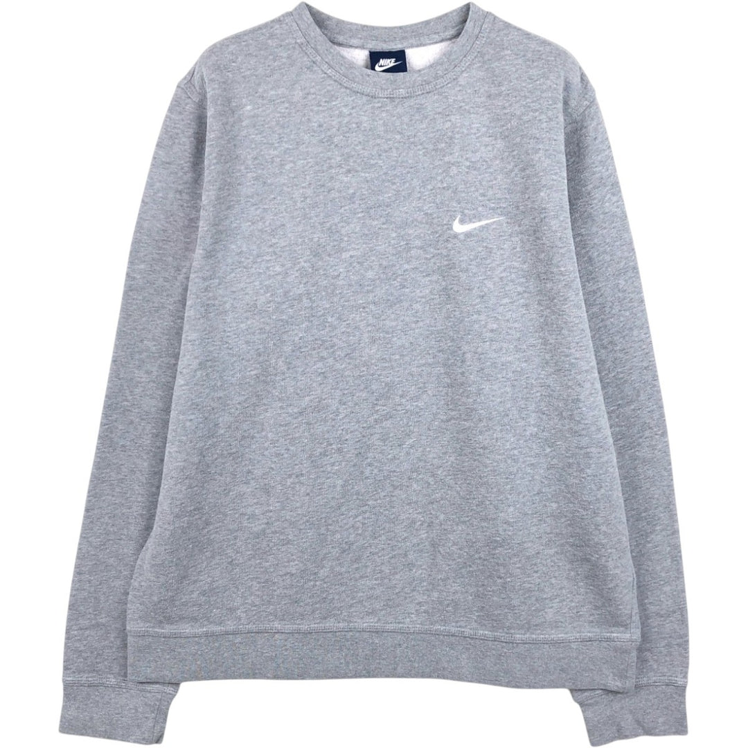 Nike One Point Logo Sweatshirt, Trainer, Men's Size L cotton gray type Vintage Second Hand