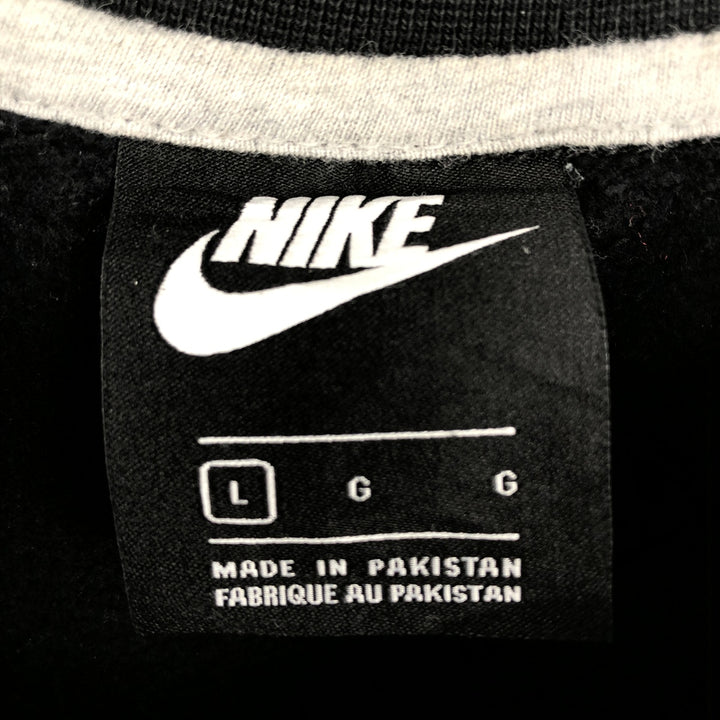 Nike One Point Logo Sweatshirt, Trainer, Men's Size L cotton black type Vintage Second Hand