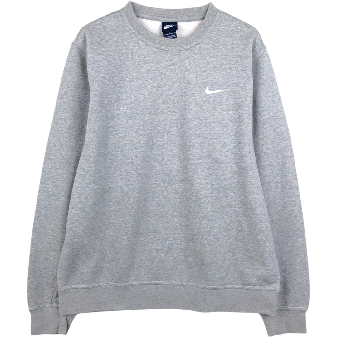 Nike One Point Logo Sweatshirt, Trainer, Men's Size L cotton gray type Vintage Second Hand