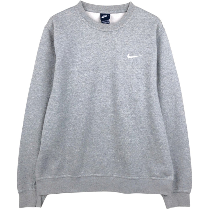 Nike One Point Logo Sweatshirt, Trainer, Men's Size L cotton gray type Vintage Second Hand