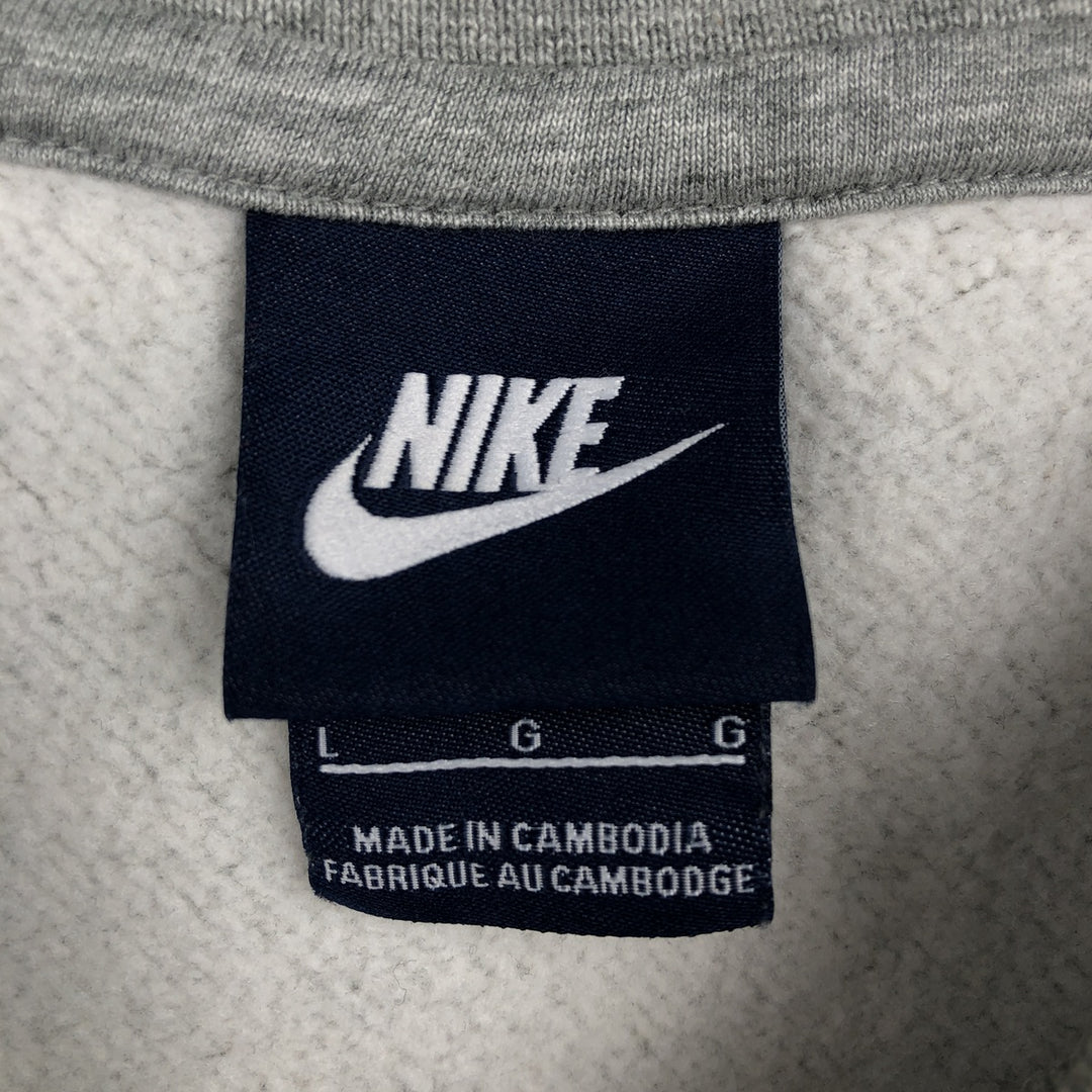 Nike One Point Logo Sweatshirt, Trainer, Men's Size L cotton gray type Vintage Second Hand