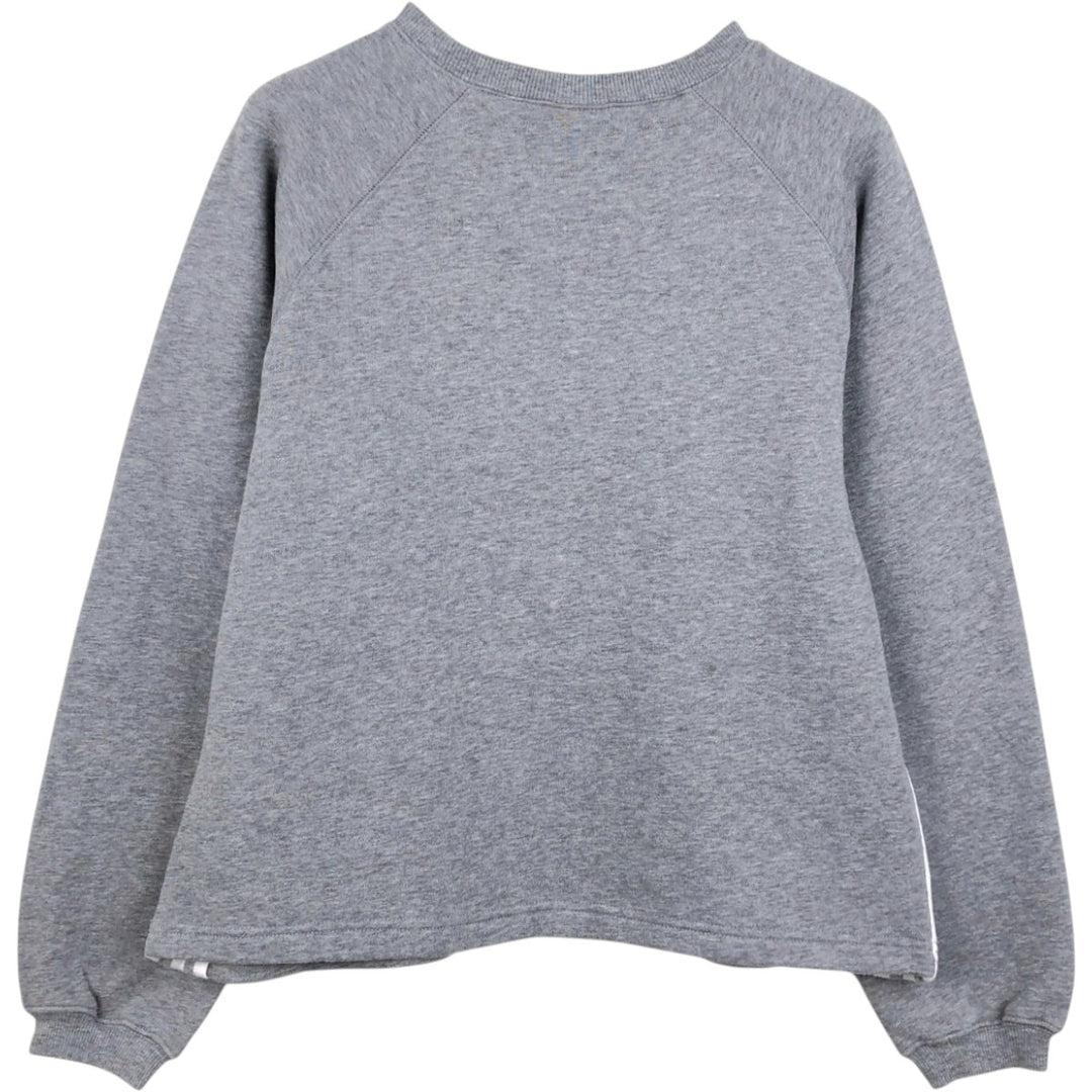 90'S Adidas one-point logo sweatshirt, men's size M equivalent, vintage. cotton gray type Vintage Second Hand