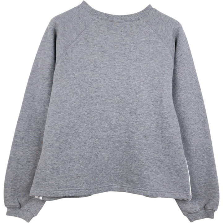 90'S Adidas one-point logo sweatshirt, men's size M equivalent, vintage. cotton gray type Vintage Second Hand