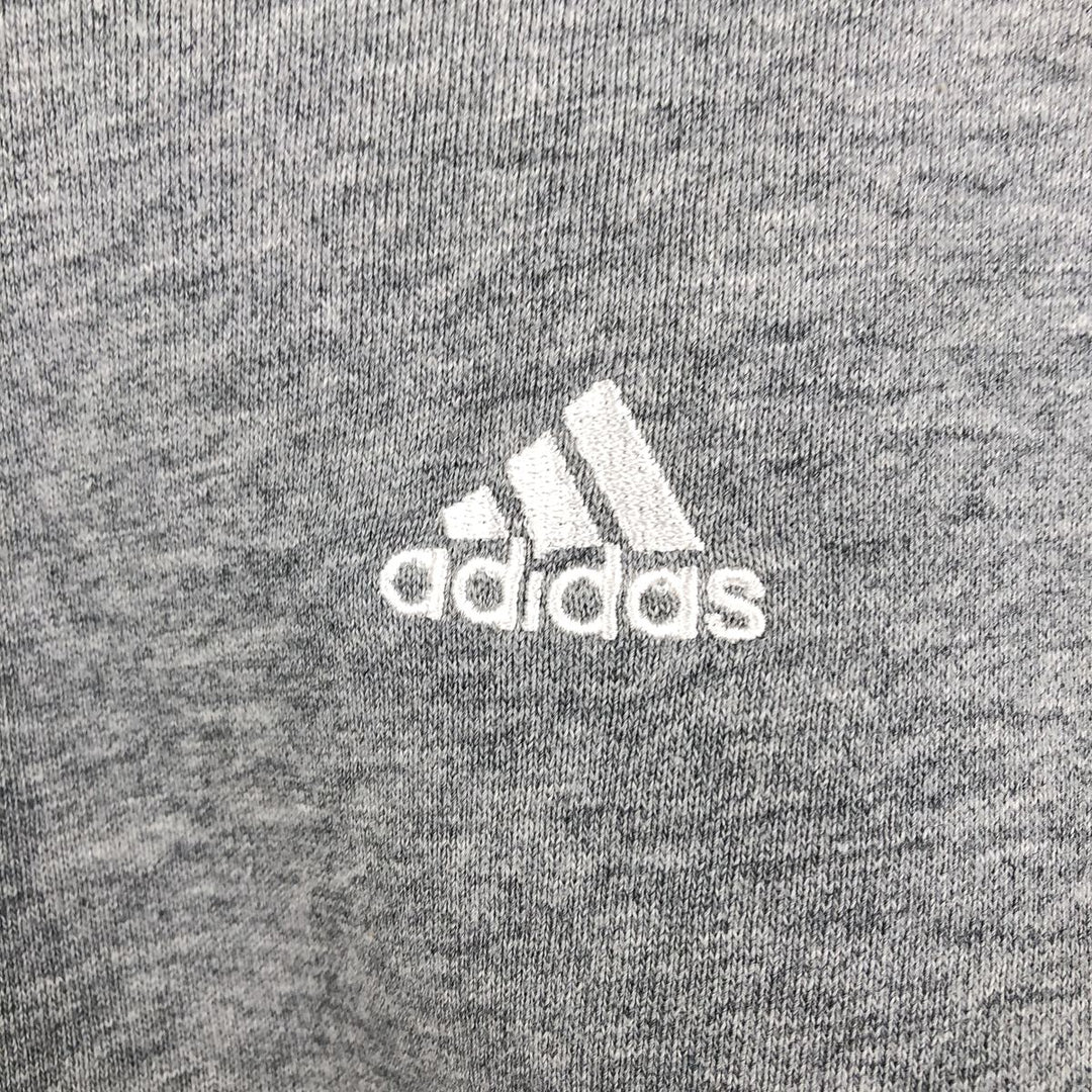 90'S Adidas one-point logo sweatshirt, men's size M equivalent, vintage. cotton gray type Vintage Second Hand
