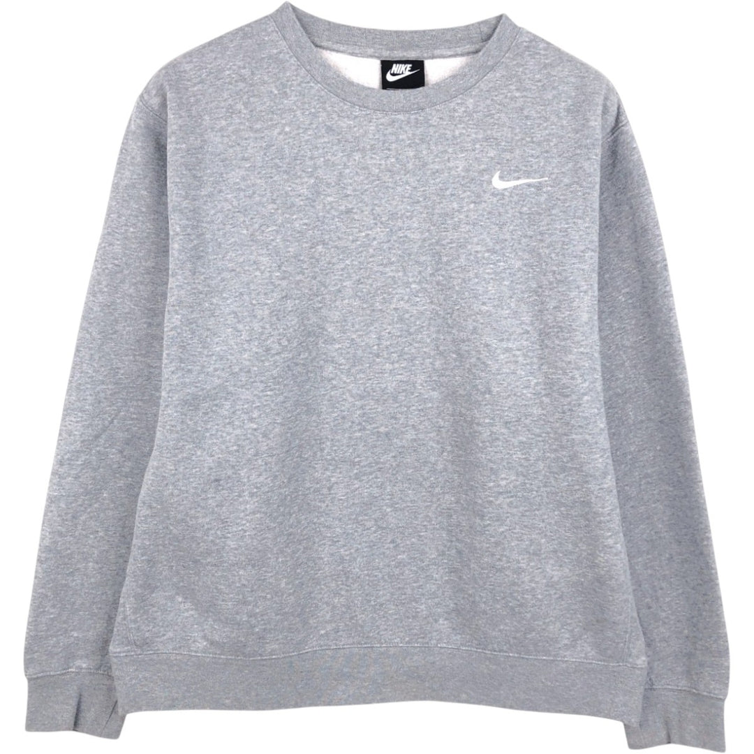 Nike One Point Logo Sweatshirt, Trainer, Men's Size L cotton gray type Vintage Second Hand