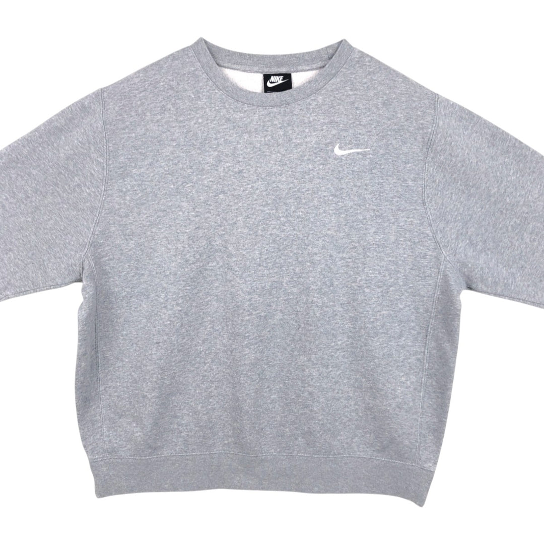 Nike One Point Logo Sweatshirt, Trainer, Men's Size L cotton gray type Vintage Second Hand