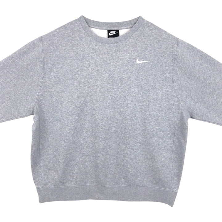 Nike One Point Logo Sweatshirt, Trainer, Men's Size L cotton gray type Vintage Second Hand