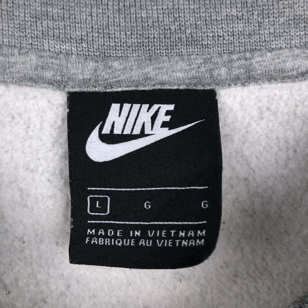 Nike One Point Logo Sweatshirt, Trainer, Men's Size L cotton gray type Vintage Second Hand