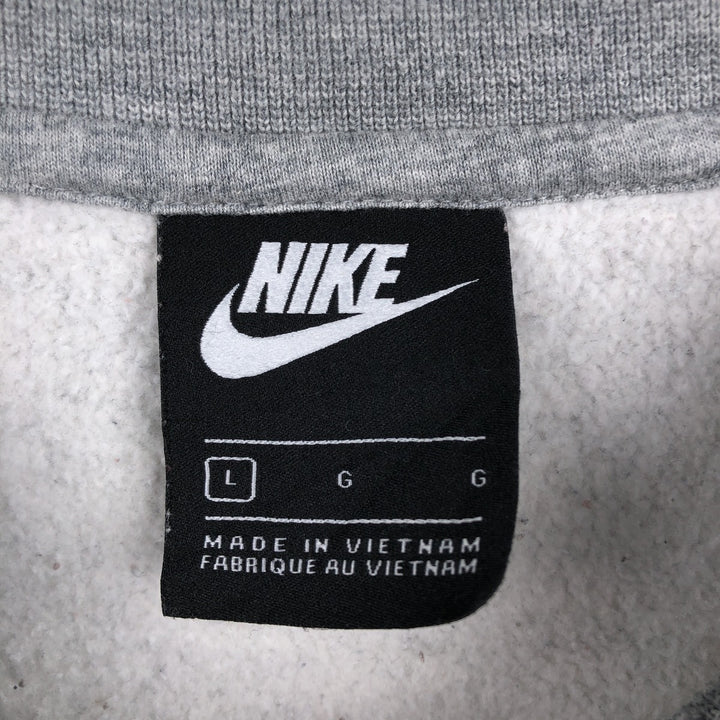 Nike One Point Logo Sweatshirt, Trainer, Men's Size L cotton gray type Vintage Second Hand