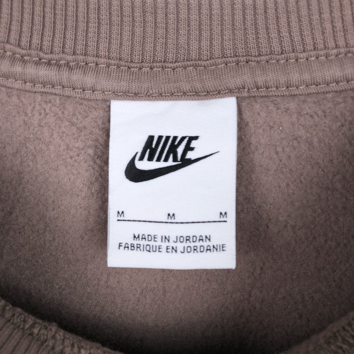 Nike Center Logo Sweatshirt (Men's Size M) cotton brown type Vintage Second Hand