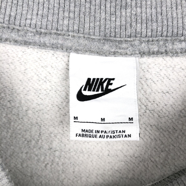 Nike Center Logo Sweatshirt (Men's Size M) cotton gray type Vintage Second Hand