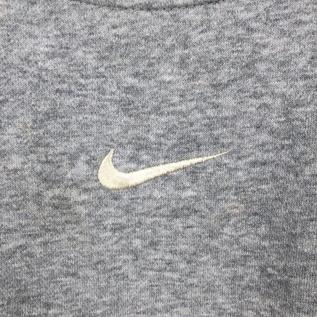 Nike Center Logo Sweatshirt (Men's Size M) cotton gray type Vintage Second Hand