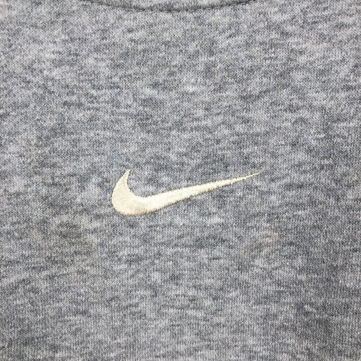Nike Center Logo Sweatshirt (Men's Size M) cotton gray type Vintage Second Hand