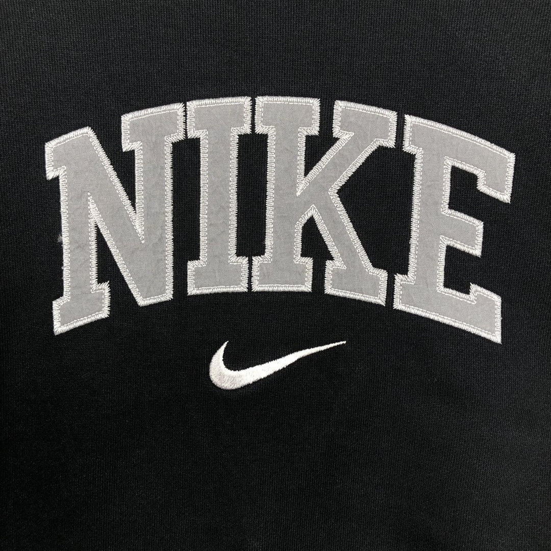 Nike logo sweatshirt, men's size L (approx.), long sleeves. cotton black type Vintage Second Hand