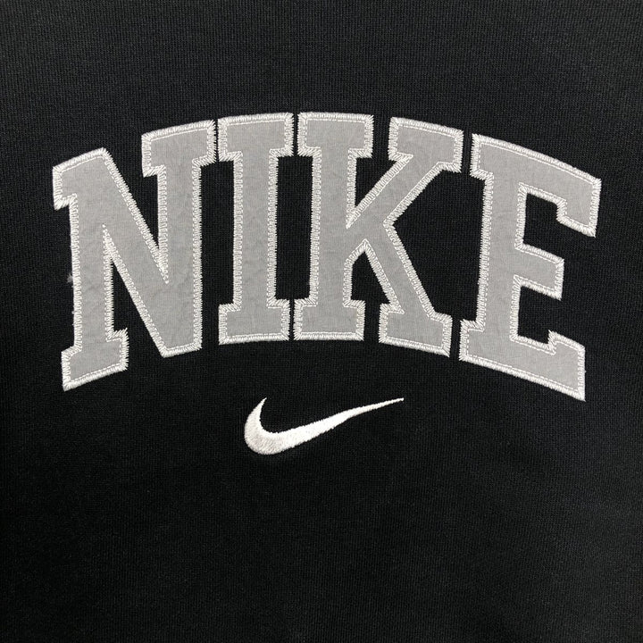 Nike logo sweatshirt, men's size L (approx.), long sleeves. cotton black type Vintage Second Hand