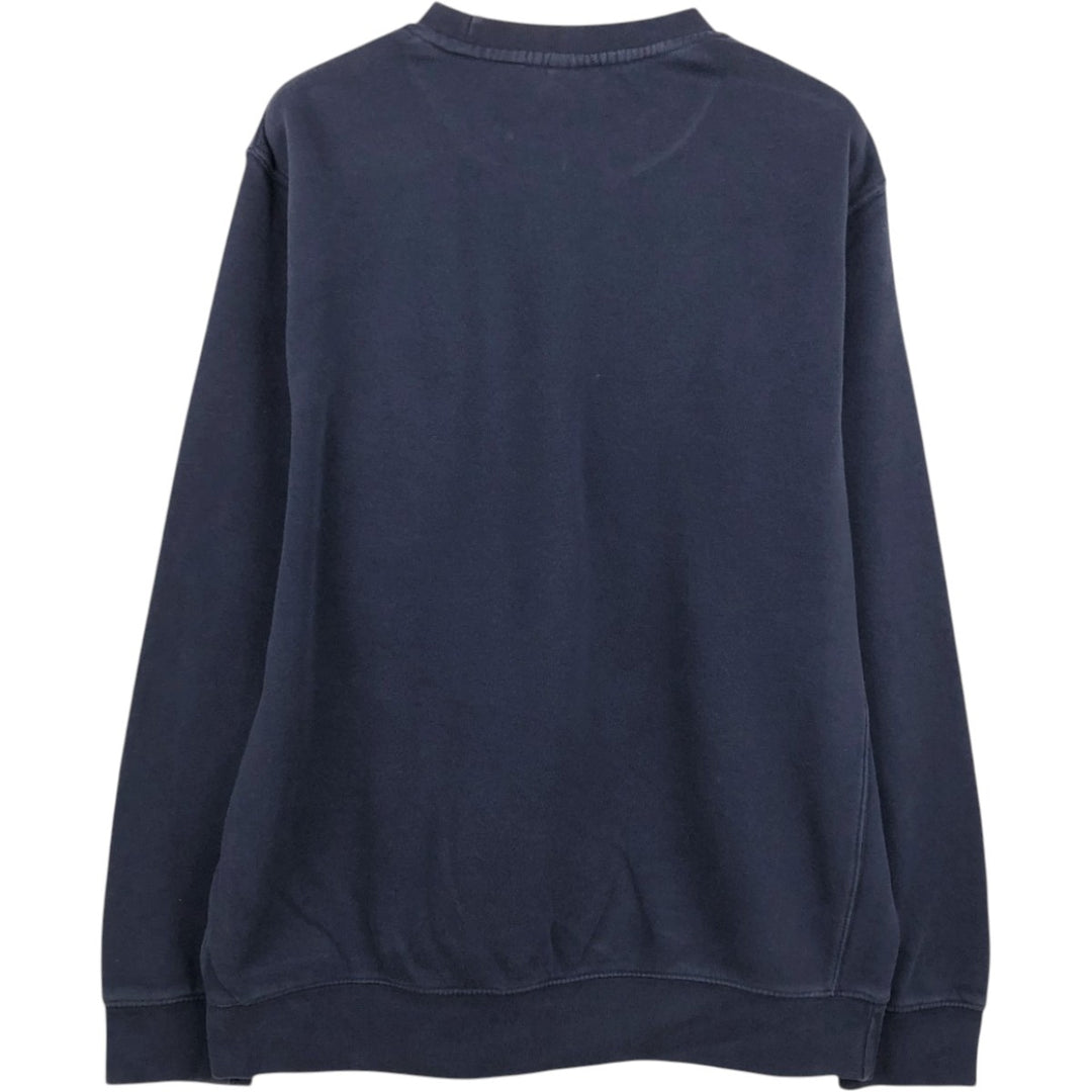 Nike One Point Logo Sweatshirt, Trainer, Men's Size L cotton navy blue type Vintage Second Hand