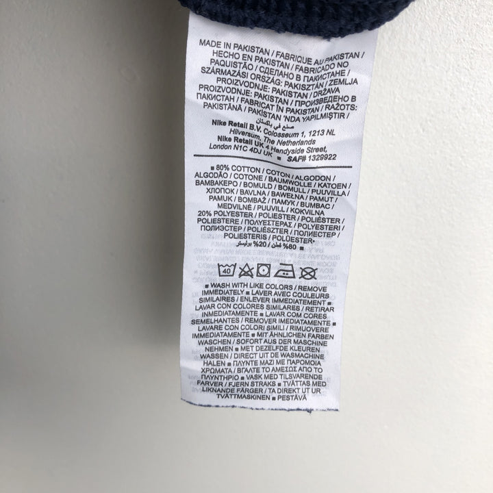 Nike One Point Logo Sweatshirt, Trainer, Men's Size L cotton navy blue type Vintage Second Hand