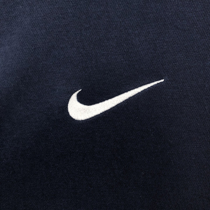 Nike One Point Logo Sweatshirt, Trainer, Men's Size L cotton navy blue type Vintage Second Hand