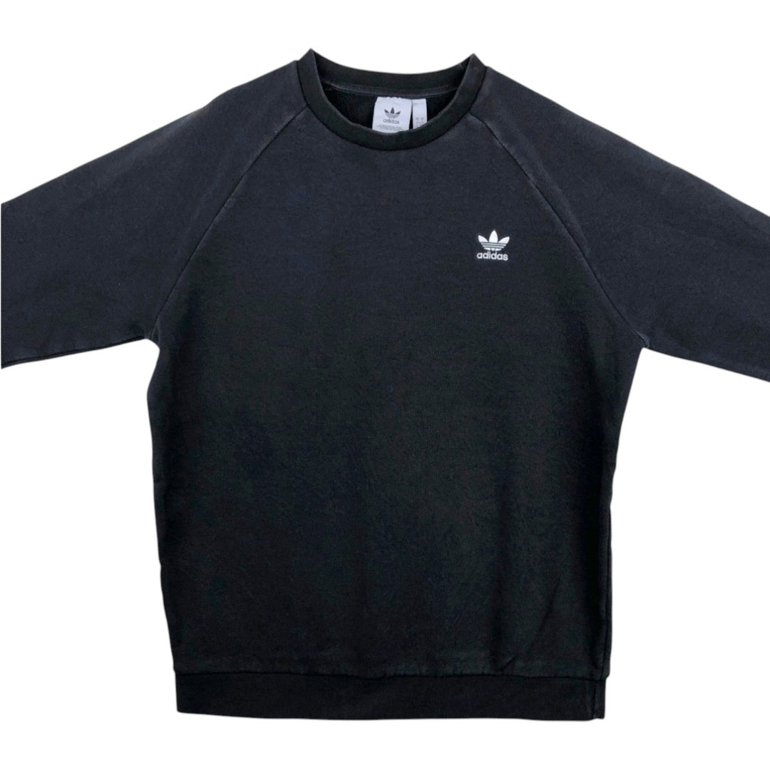 Adidas One-Point Logo Sweatshirt, Men's Size L cotton black type Vintage Second Hand