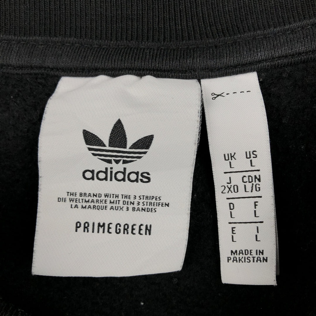 Adidas One-Point Logo Sweatshirt, Men's Size L cotton black type Vintage Second Hand