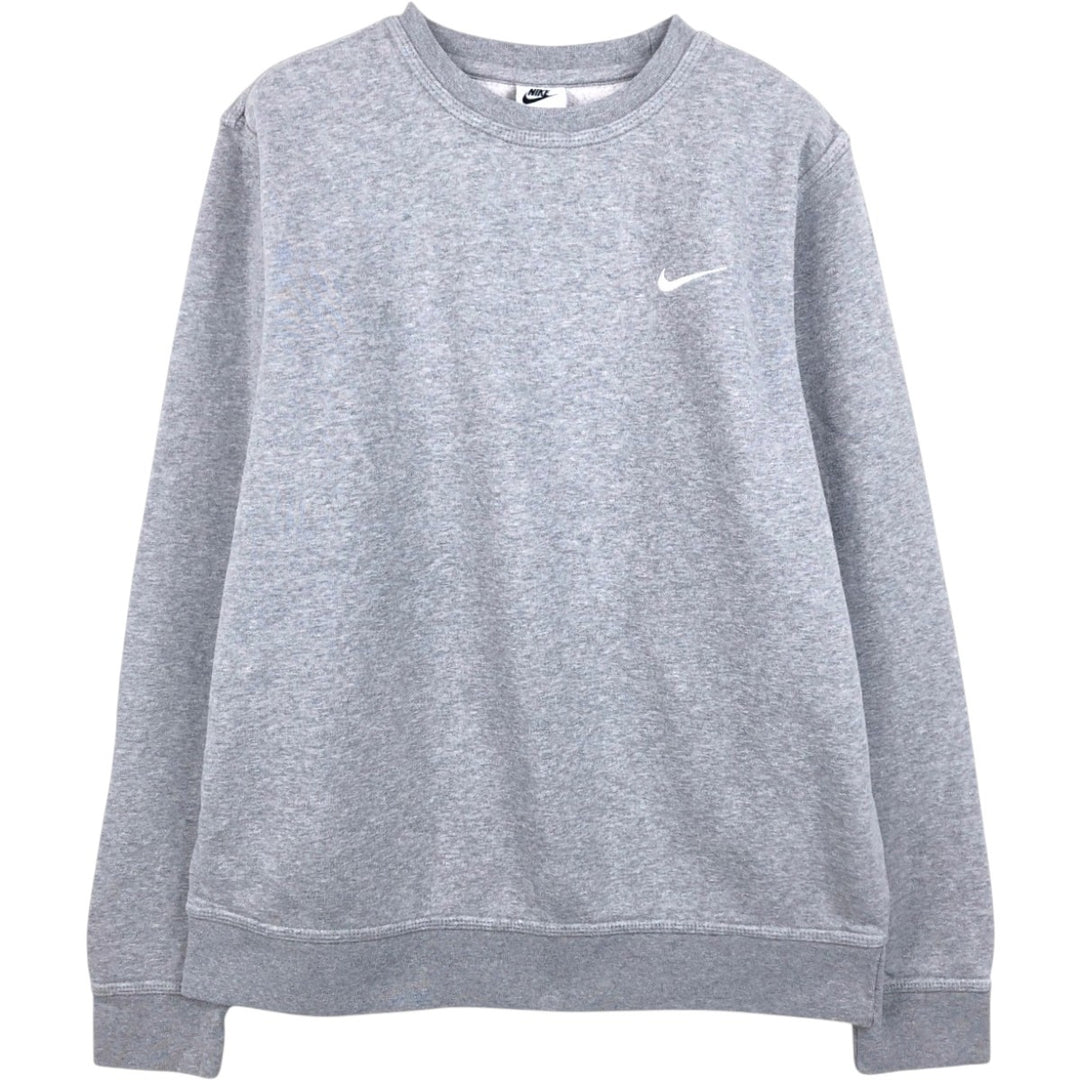 Nike One Point Logo Sweatshirt, Trainer, Men's Size L cotton gray type Vintage Second Hand