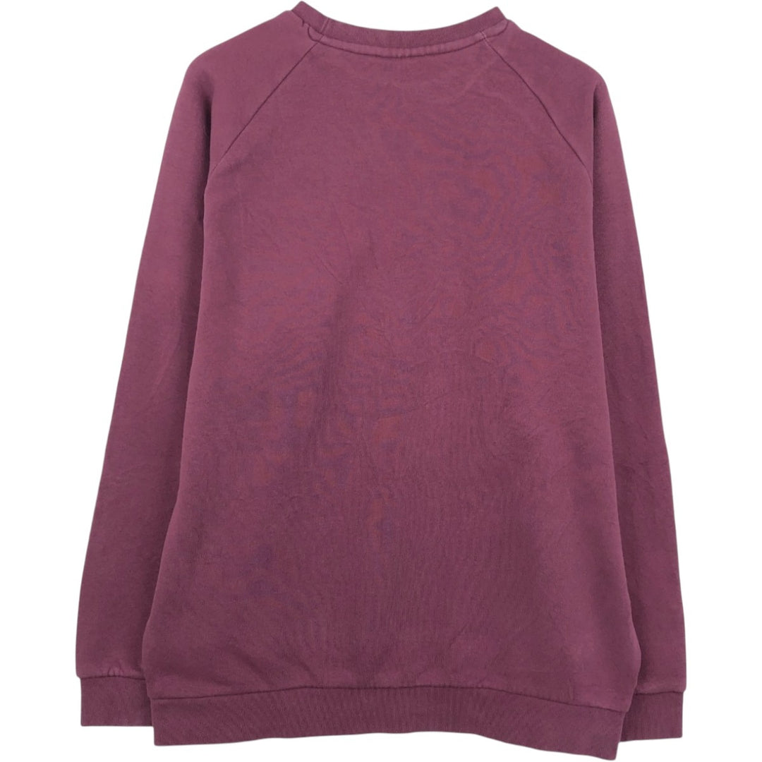 Adidas One-Point Logo Sweatshirt, Men's Size L cotton Purple type red-purple Vintage Second Hand