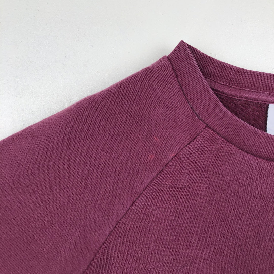 Adidas One-Point Logo Sweatshirt, Men's Size L cotton Purple type red-purple Vintage Second Hand