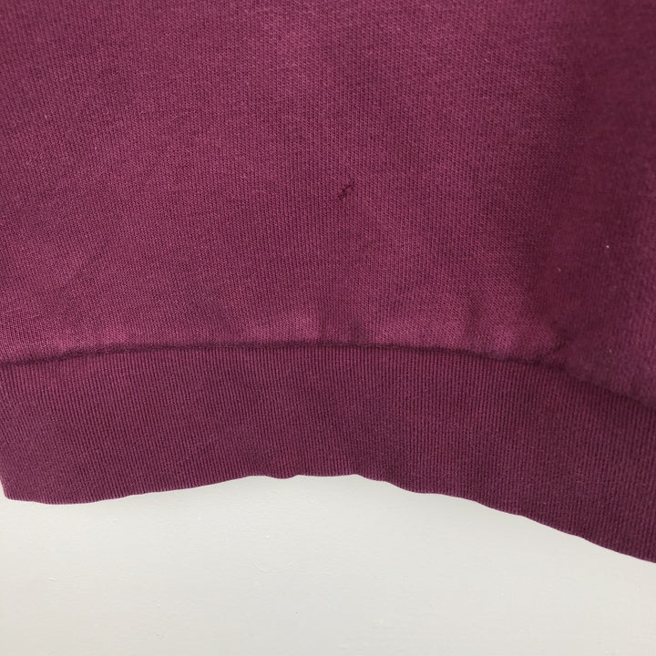 Adidas One-Point Logo Sweatshirt, Men's Size L cotton Purple type red-purple Vintage Second Hand