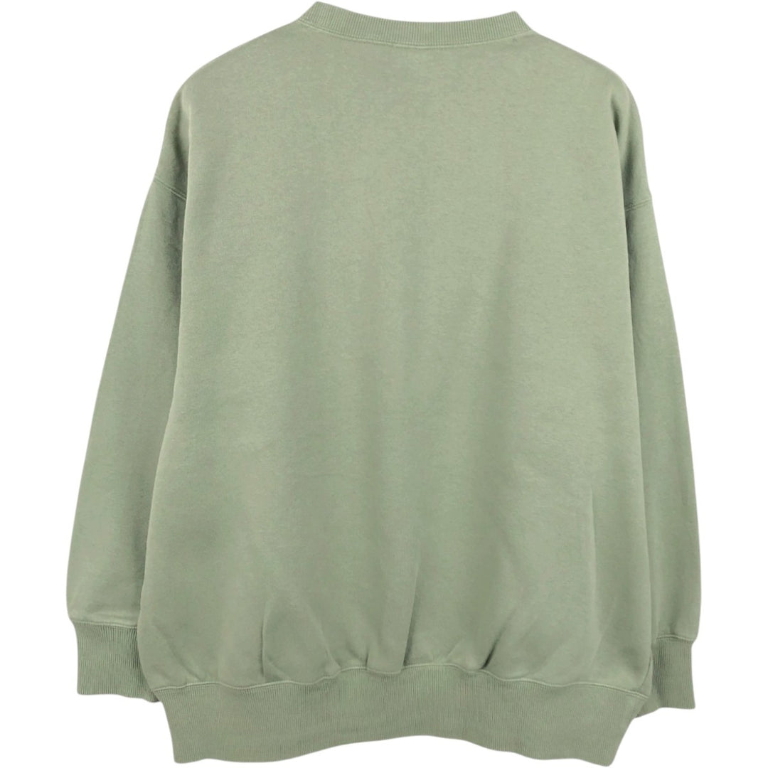 Nike Center Logo One-Point Logo Sweatshirt, Men's Size L cotton green type yellow green Vintage Second Hand