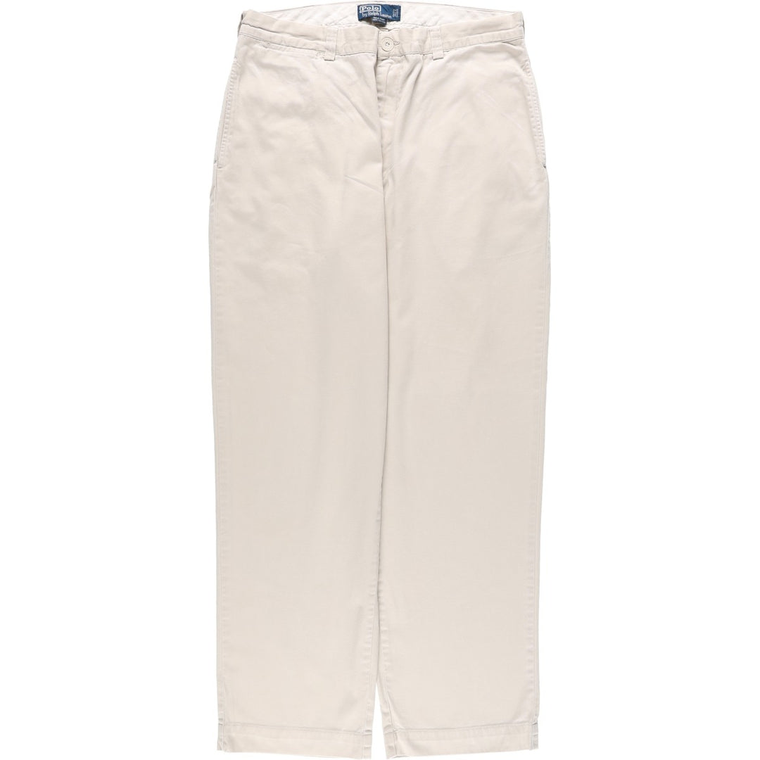 Ralph Lauren POLO by Ralph Lauren PHILIP PANT Chino Pants, Men's W35 equivalent. cotton ivory Vintage Second Hand