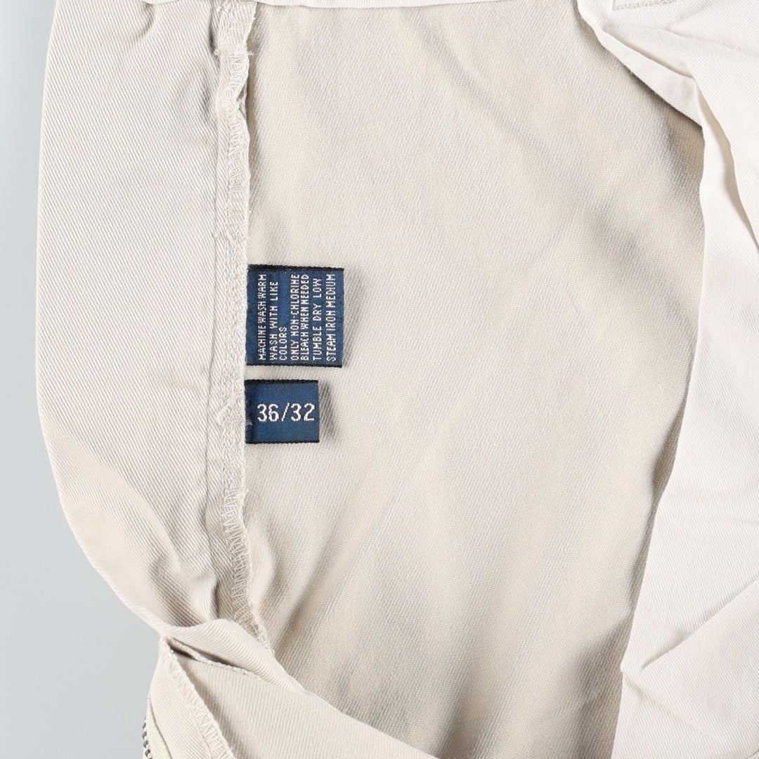 Ralph Lauren POLO by Ralph Lauren PHILIP PANT Chino Pants, Men's W35 equivalent. cotton ivory Vintage Second Hand