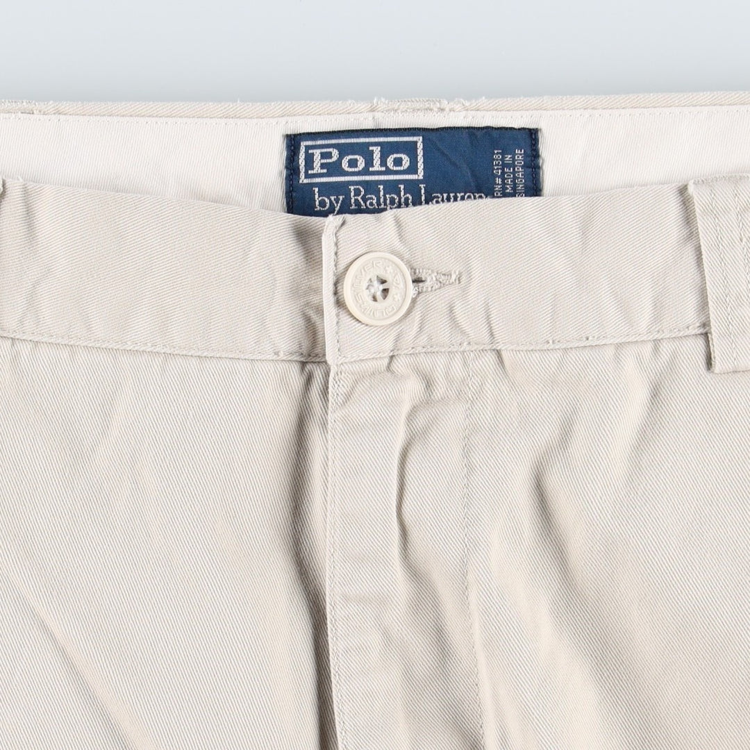 Ralph Lauren POLO by Ralph Lauren PHILIP PANT Chino Pants, Men's W35 equivalent. cotton ivory Vintage Second Hand