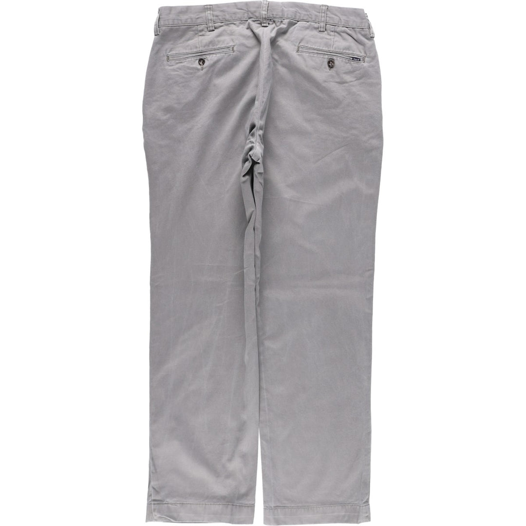 Ralph Lauren POLO RALPH LAUREN CLASSIC FIT Chino Pants, Men's W35 (approx.) cotton gray type Vintage Second Hand