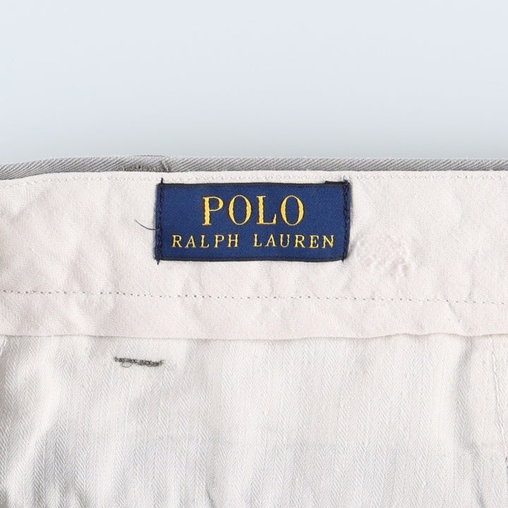 Ralph Lauren POLO RALPH LAUREN CLASSIC FIT Chino Pants, Men's W35 (approx.) cotton gray type Vintage Second Hand