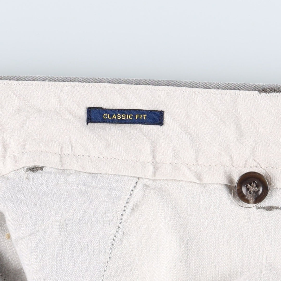 Ralph Lauren POLO RALPH LAUREN CLASSIC FIT Chino Pants, Men's W35 (approx.) cotton gray type Vintage Second Hand