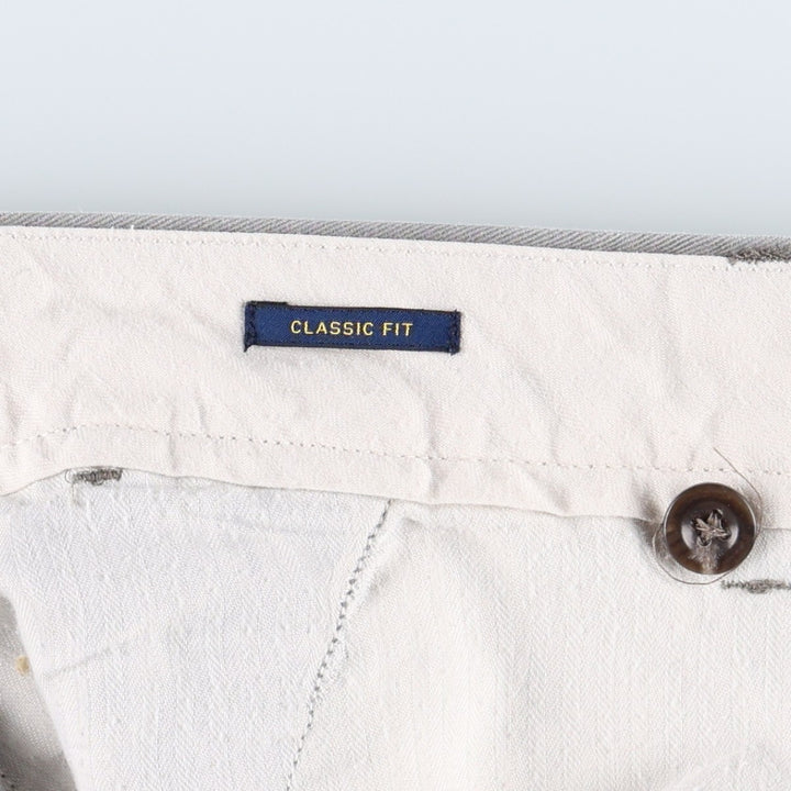 Ralph Lauren POLO RALPH LAUREN CLASSIC FIT Chino Pants, Men's W35 (approx.) cotton gray type Vintage Second Hand