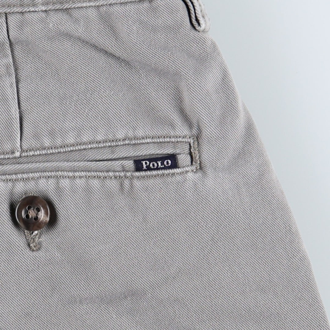 Ralph Lauren POLO RALPH LAUREN CLASSIC FIT Chino Pants, Men's W35 (approx.) cotton gray type Vintage Second Hand