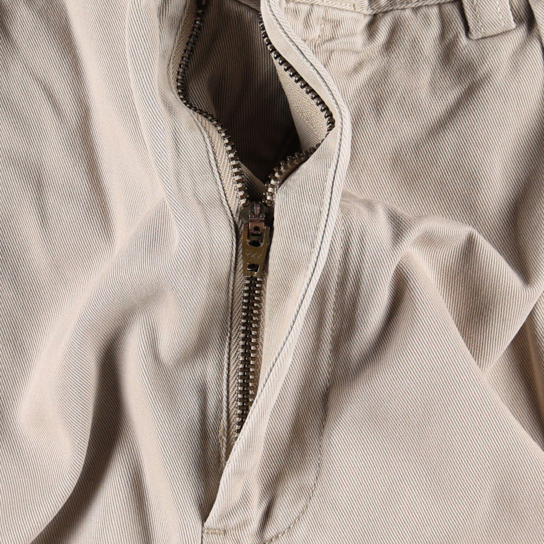 Ralph Lauren POLO by Ralph Lauren ANDREW PANT Two-pleat chino pants for men, equivalent to W33 cotton Beige type Vintage Second Hand