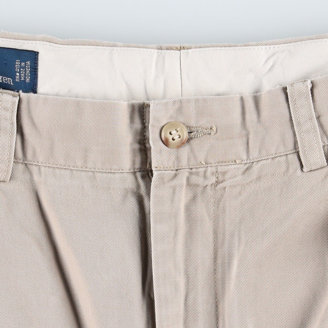 Ralph Lauren POLO by Ralph Lauren ANDREW PANT Two-pleat chino pants for men, equivalent to W33 cotton Beige type Vintage Second Hand