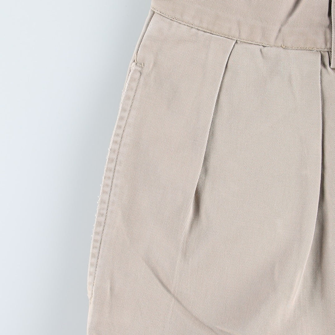 Ralph Lauren POLO by Ralph Lauren ANDREW PANT Two-pleat chino pants for men, equivalent to W33 cotton Beige type Vintage Second Hand