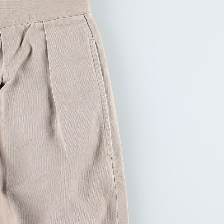 Ralph Lauren POLO by Ralph Lauren ANDREW PANT Two-pleat chino pants for men, equivalent to W33 cotton Beige type Vintage Second Hand