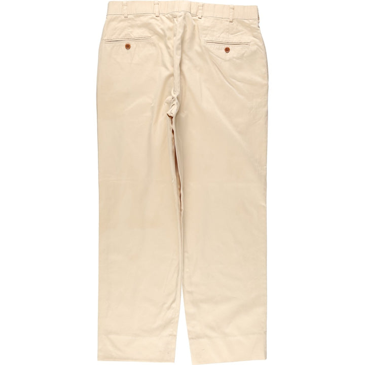 Brooks Brothers 346 Chino Pants, Men's W35 (approx.) cotton yellow type Vintage Second Hand