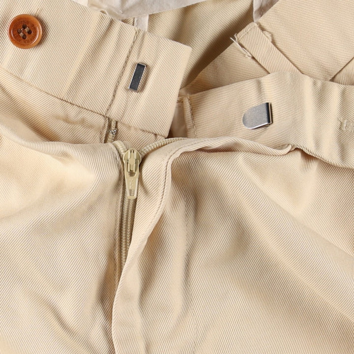 Brooks Brothers 346 Chino Pants, Men's W35 (approx.) cotton yellow type Vintage Second Hand