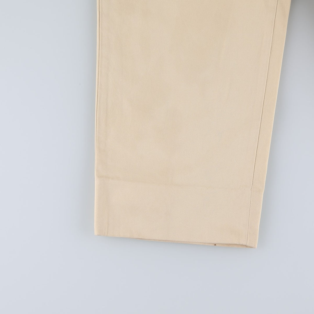Brooks Brothers 346 Chino Pants, Men's W35 (approx.) cotton yellow type Vintage Second Hand