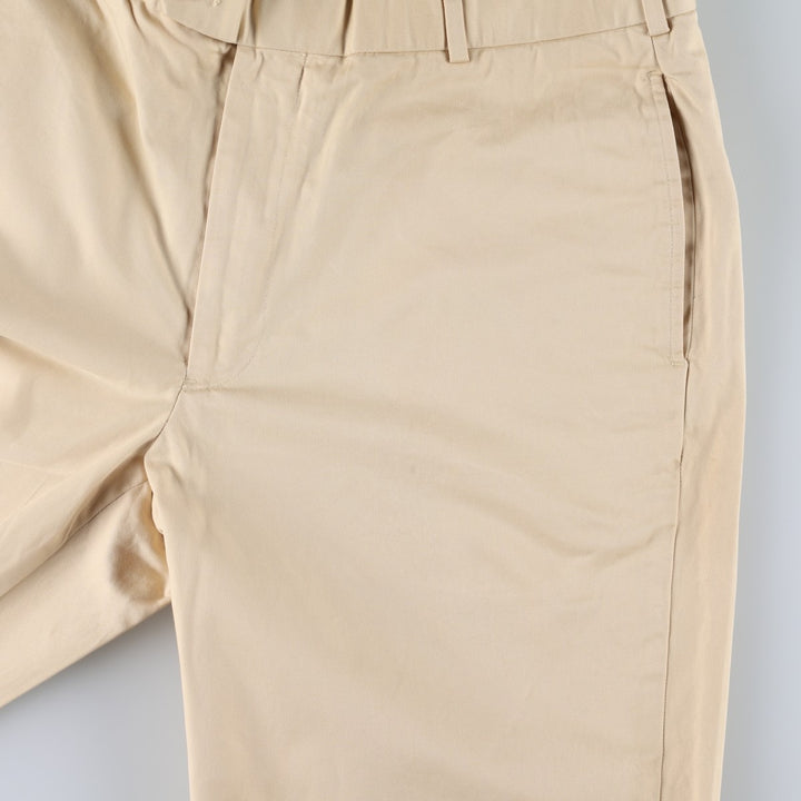 Brooks Brothers 346 Chino Pants, Men's W35 (approx.) cotton yellow type Vintage Second Hand