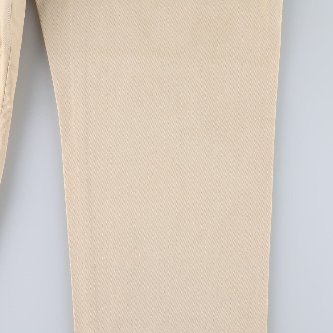 Brooks Brothers 346 Chino Pants, Men's W35 (approx.) cotton yellow type Vintage Second Hand