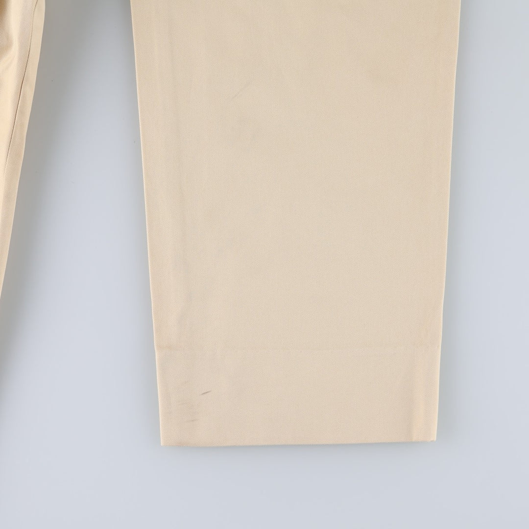 Brooks Brothers 346 Chino Pants, Men's W35 (approx.) cotton yellow type Vintage Second Hand