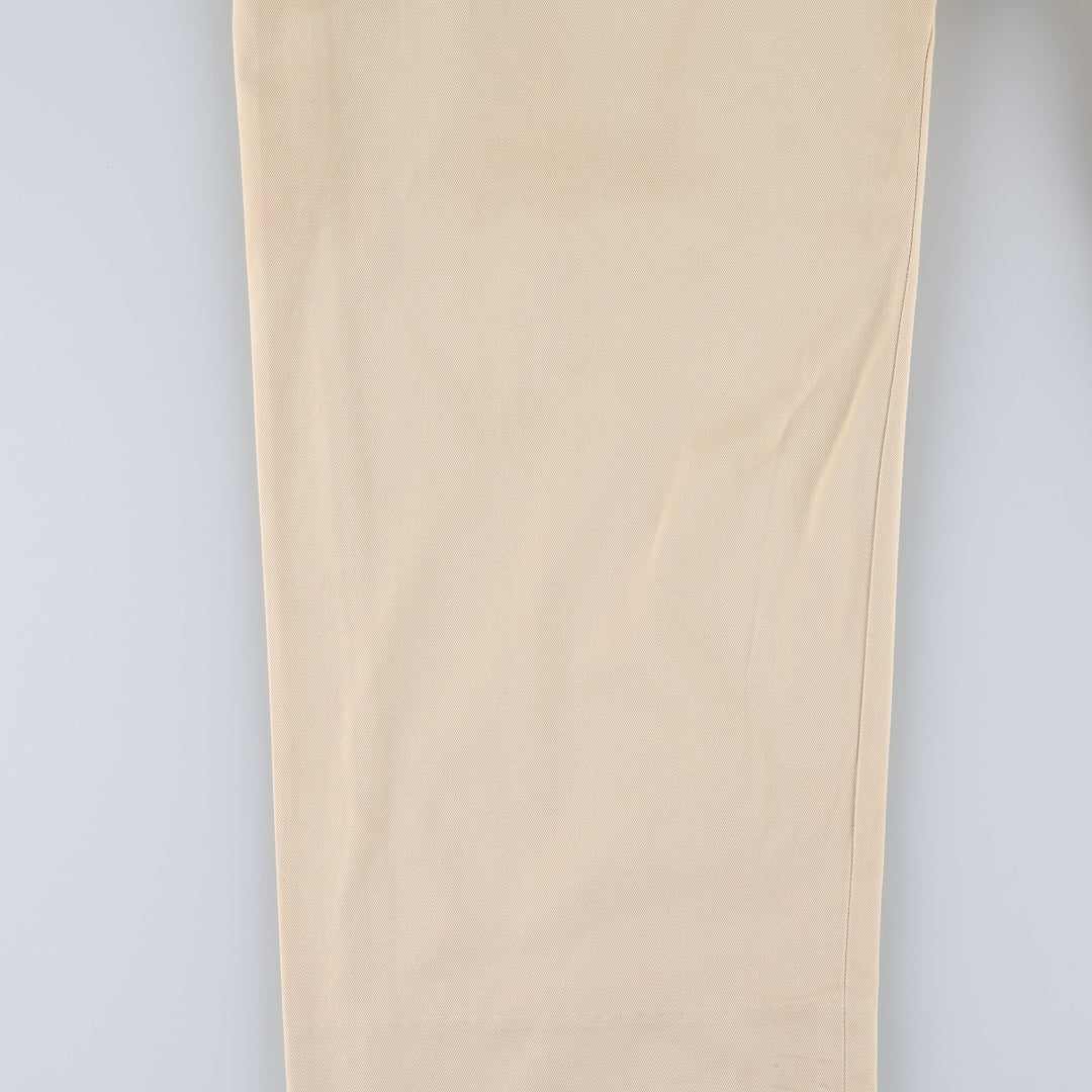 Brooks Brothers 346 Chino Pants, Men's W35 (approx.) cotton yellow type Vintage Second Hand