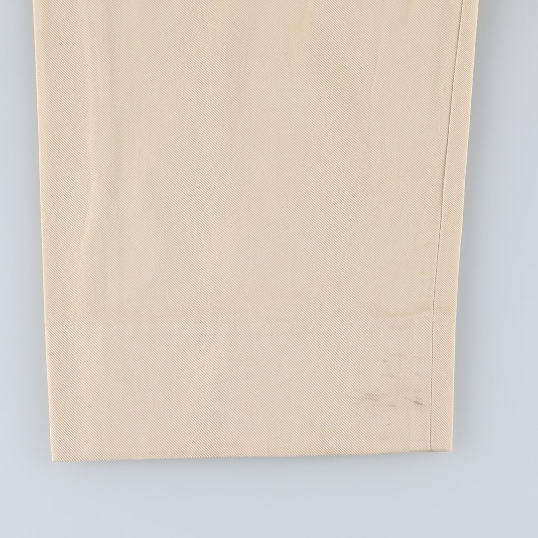 Brooks Brothers 346 Chino Pants, Men's W35 (approx.) cotton yellow type Vintage Second Hand