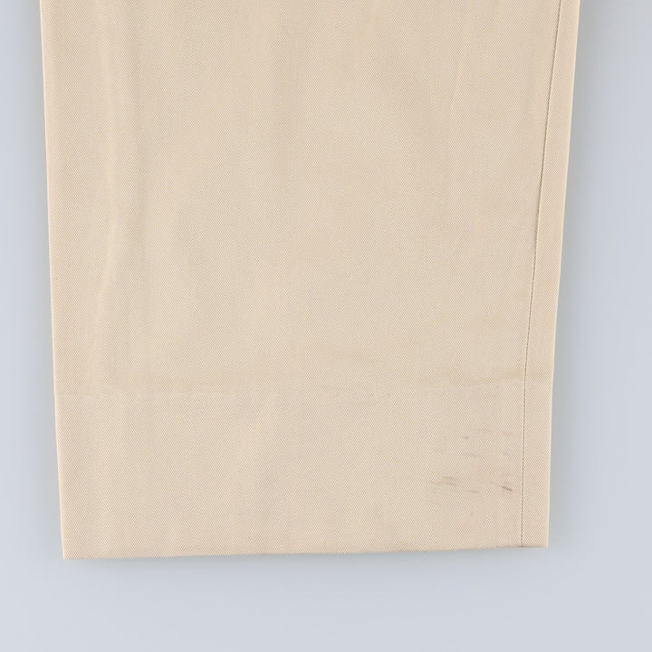 Brooks Brothers 346 Chino Pants, Men's W35 (approx.) cotton yellow type Vintage Second Hand